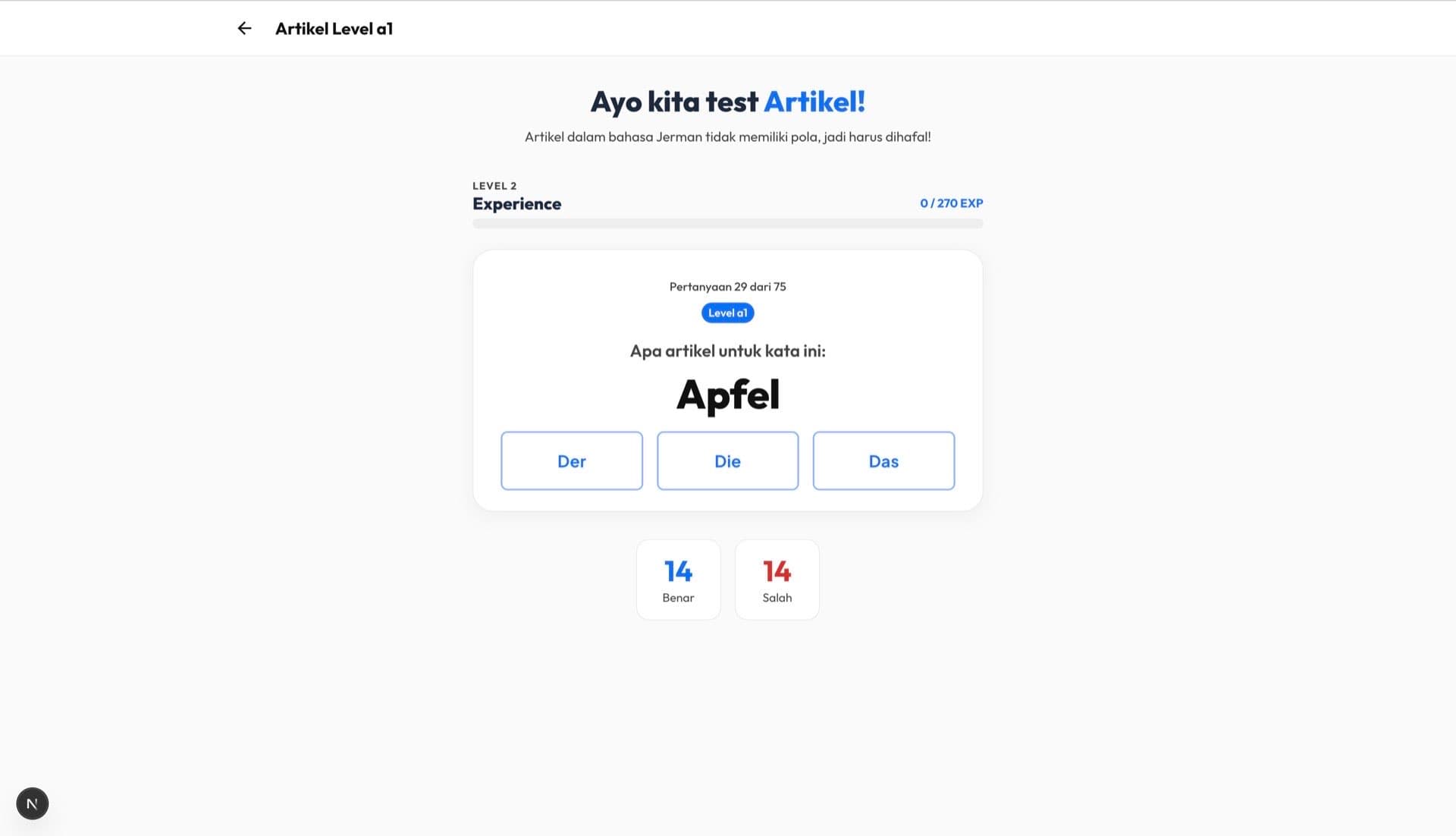 Belajar Artikel Jerman screenshot 2