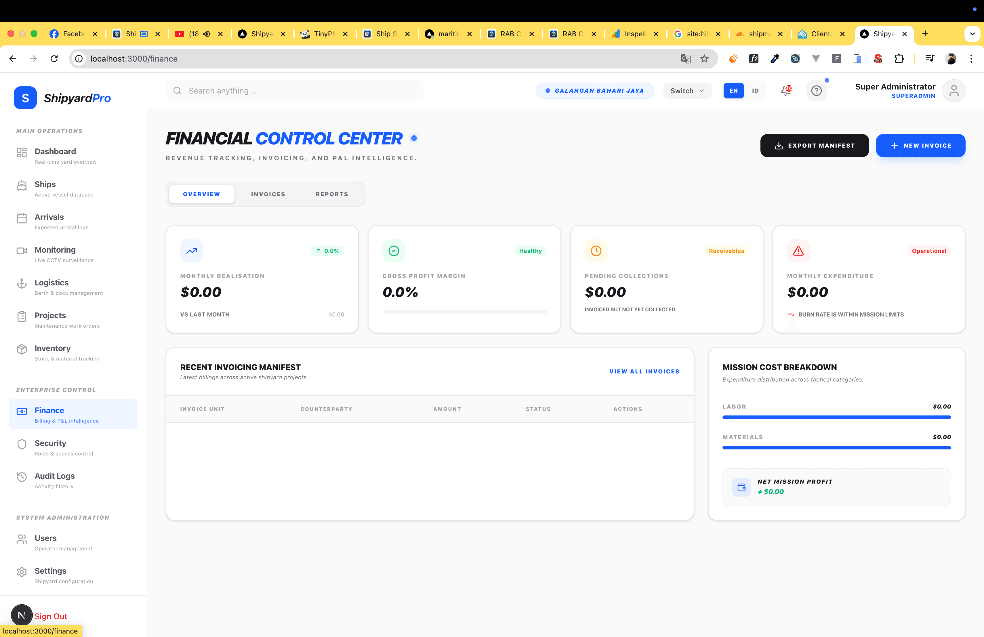 ShipyardPro Interface Screenshot 4 ShipyardPro Interface Screenshot 4